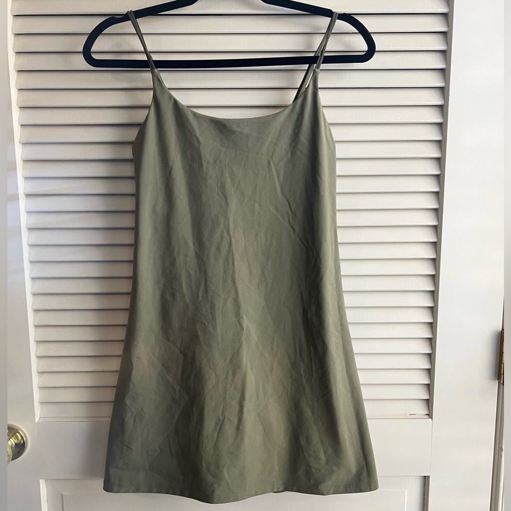 Abercrombie & Fitch Traveler Mini Dress in Olive